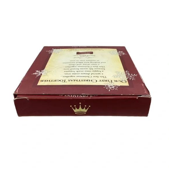 Hallmark 2004 “Our First Christmas Together” Acrylic Christmas Ornament - Picture 7 of 8